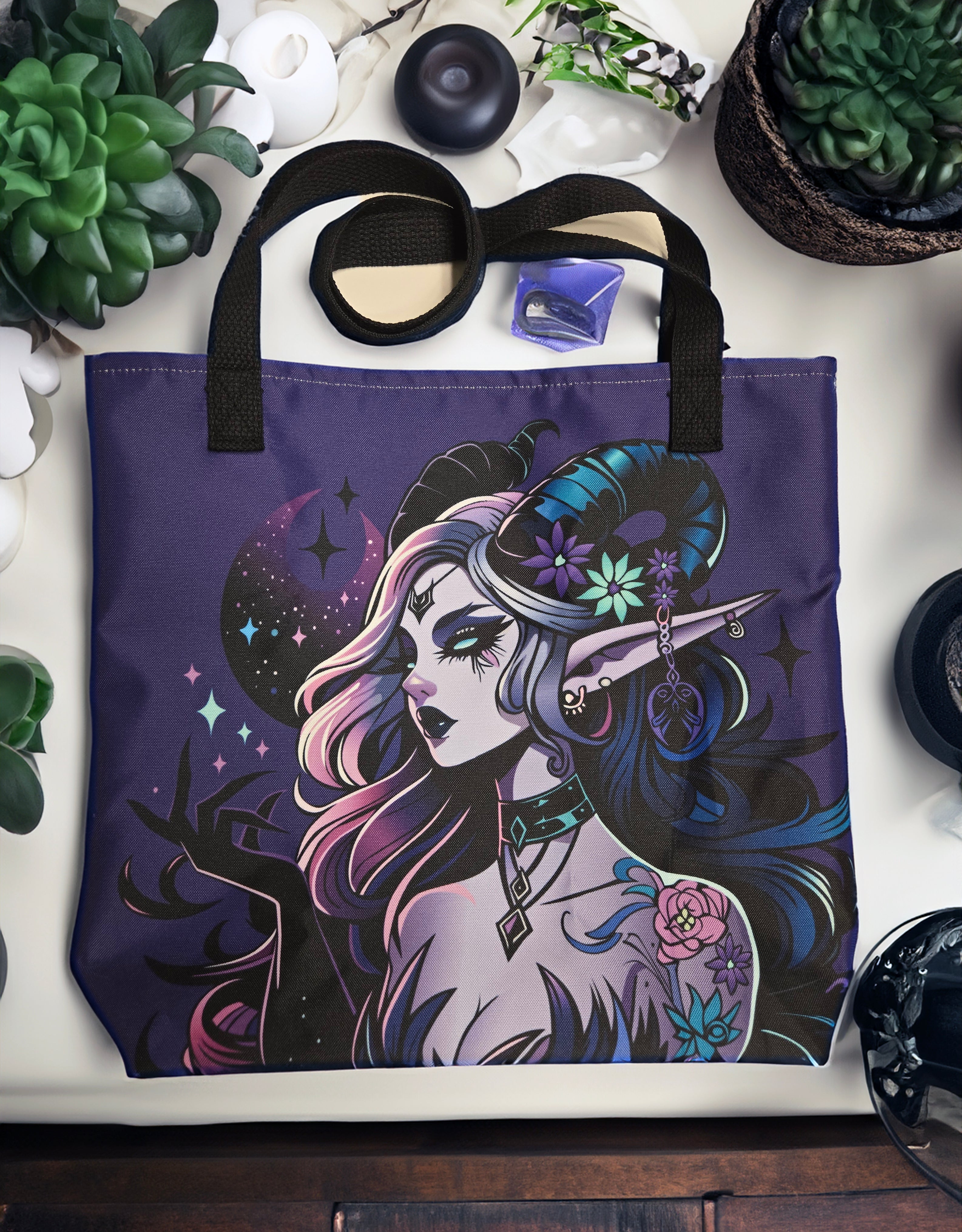 purple-trickster-goddess-tote-