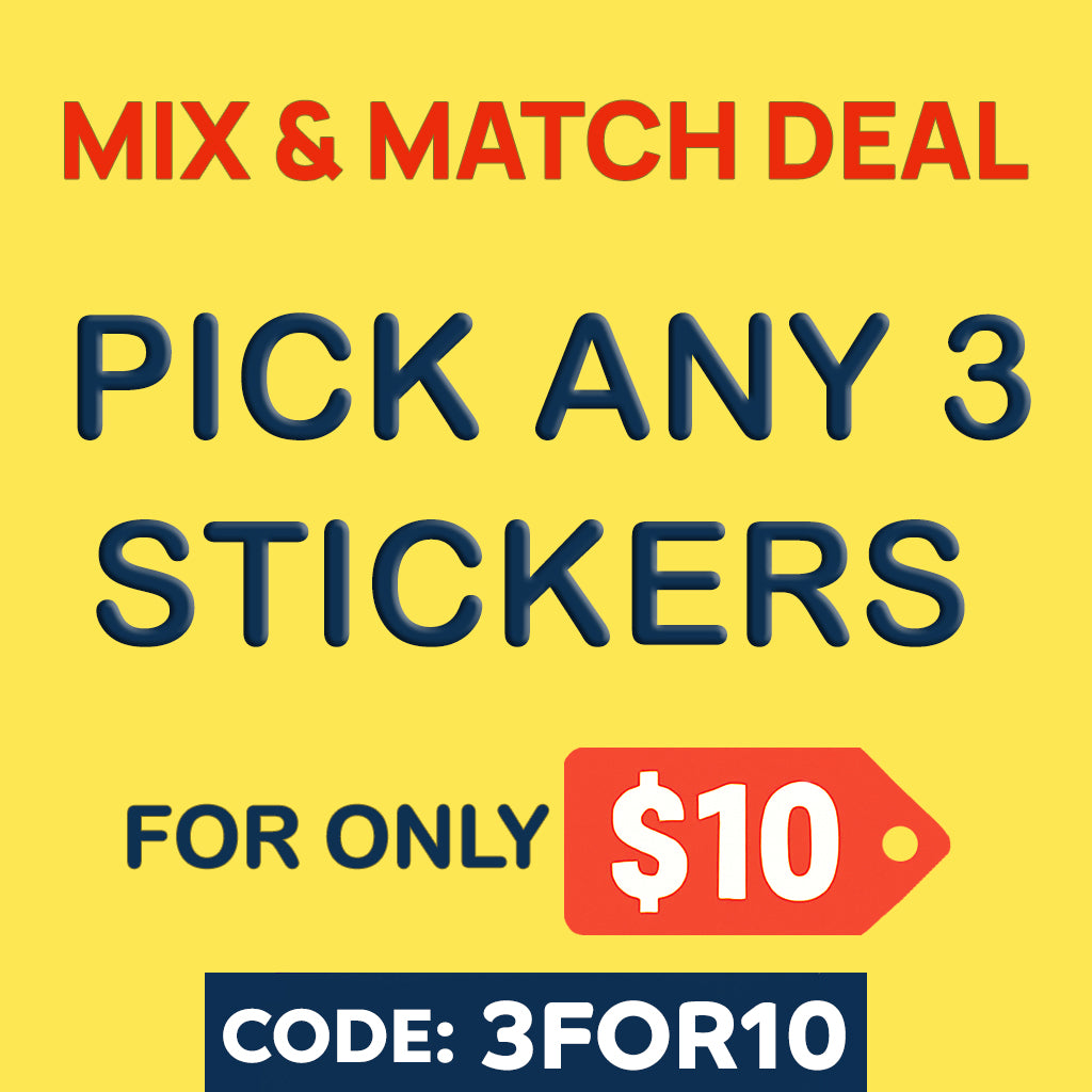 Giant Blue Orc Warrior Sticker - Fantasy Creature Decal