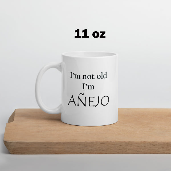 Añejo Tequila Birthday Mug - Aging Humor Coffee Cup - 40th 50th 60th Birthday