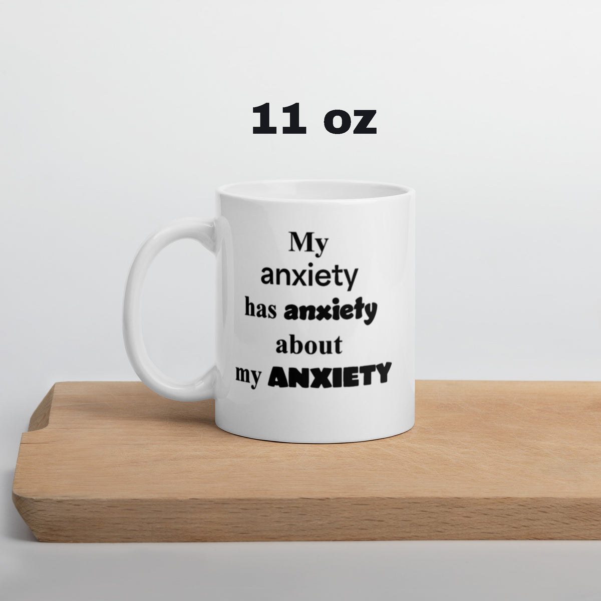 Anxiety Mug Funny - Mental Health Coffee Mug Gift - Overthinker Anxious Gift For Her Him