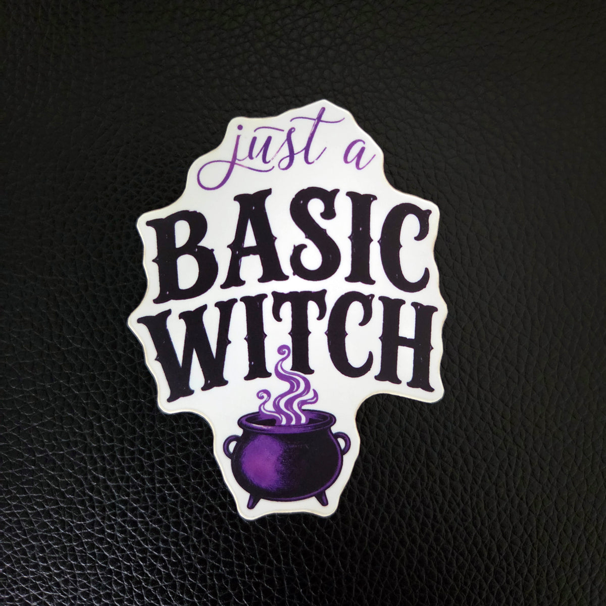 Basic Witch Sticker - Funny Halloween Vinyl Decal - Witchy Gift