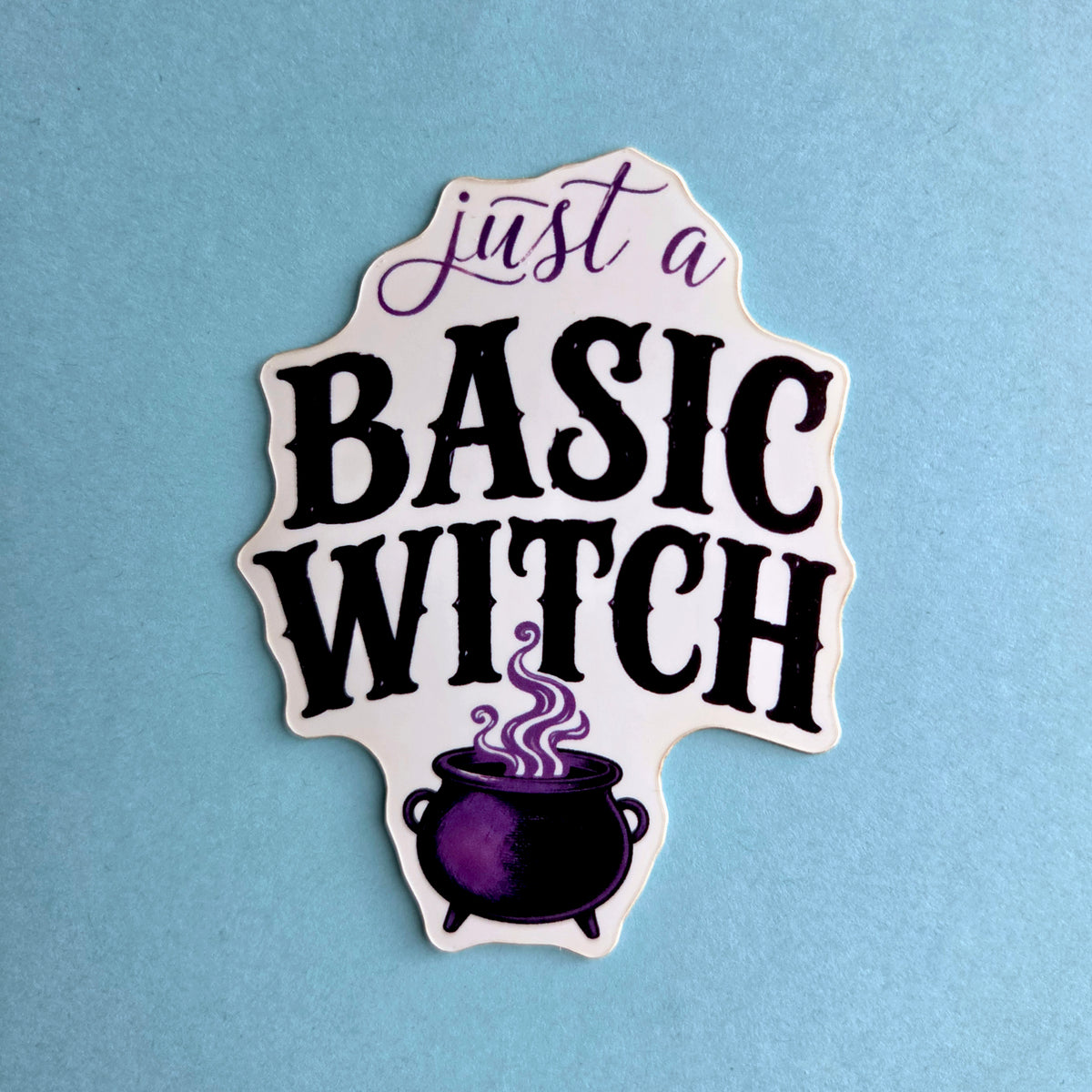 Basic Witch Sticker - Funny Halloween Vinyl Decal - Witchy Gift