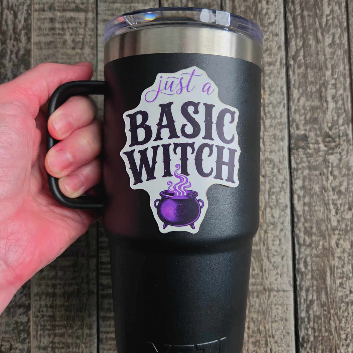 Basic Witch Sticker - Funny Halloween Vinyl Decal - Witchy Gift