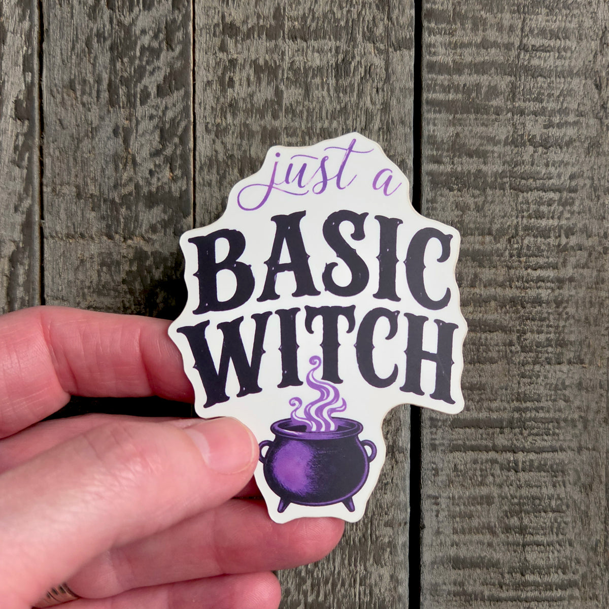 Basic Witch Sticker - Funny Halloween Vinyl Decal - Witchy Gift