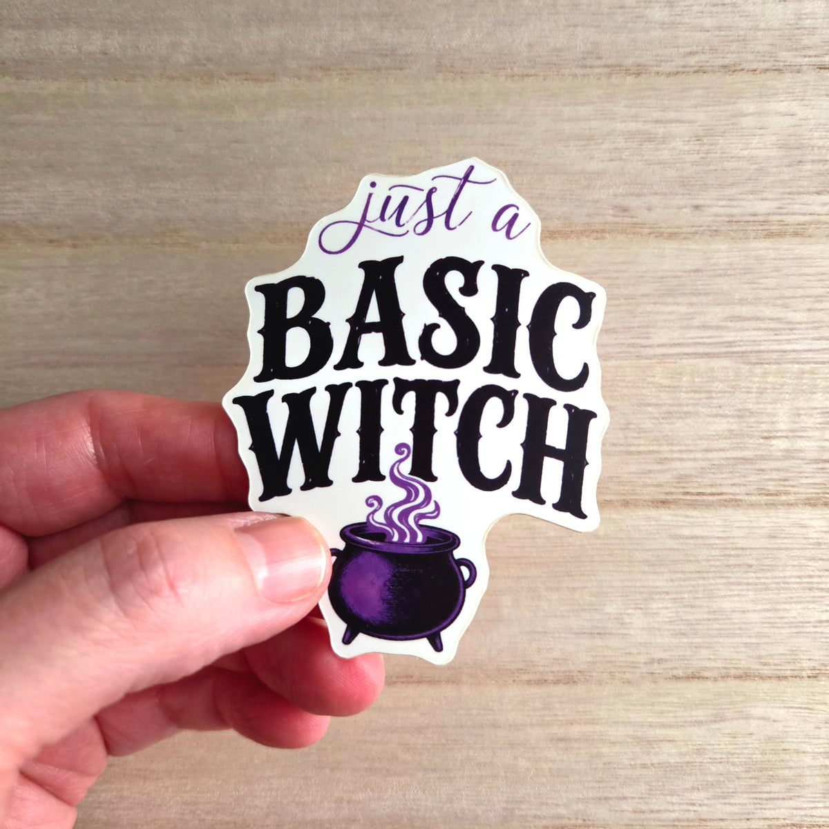 Basic Witch Sticker - Funny Halloween Vinyl Decal - Witchy Gift