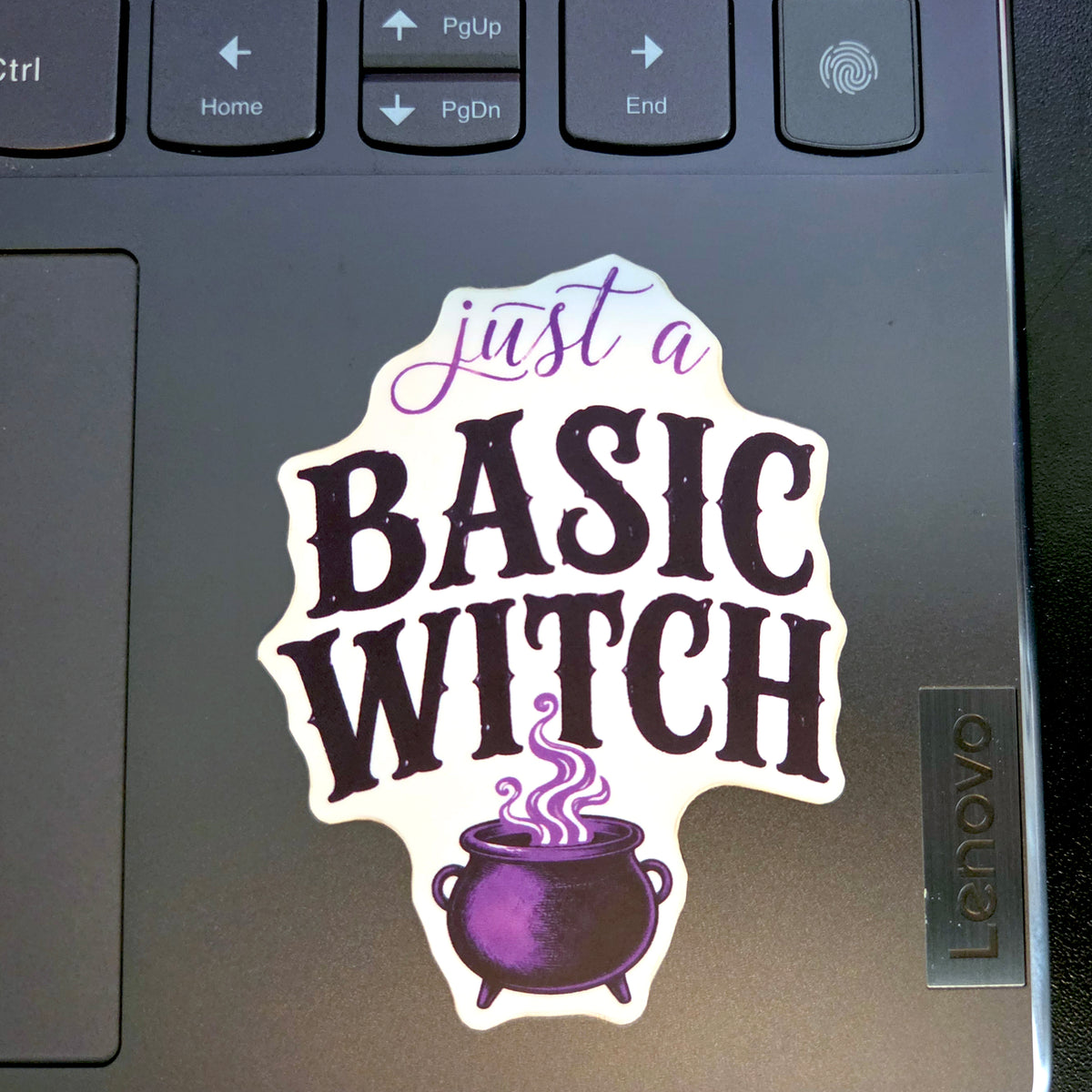Basic Witch Sticker - Funny Halloween Vinyl Decal - Witchy Gift