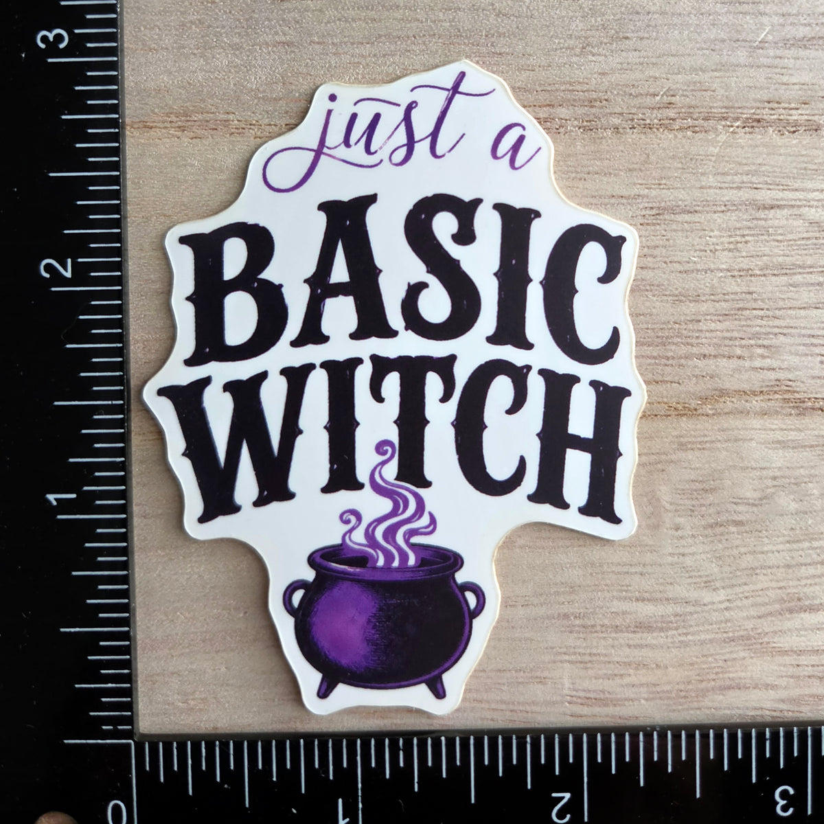 Basic Witch Sticker - Funny Halloween Vinyl Decal - Witchy Gift