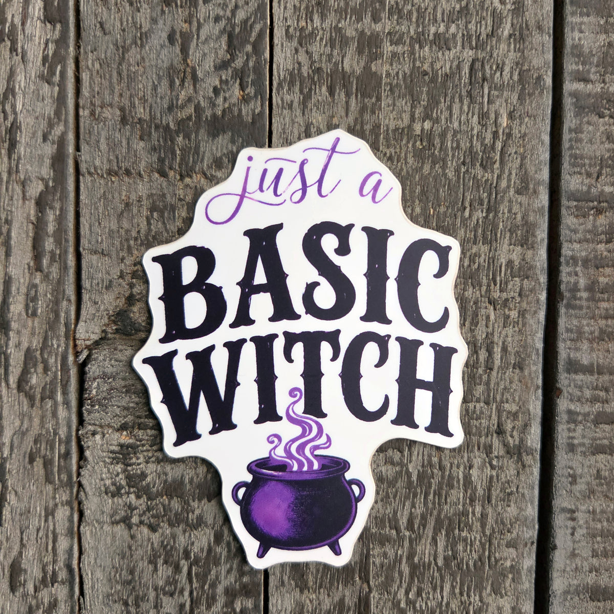 Basic Witch Sticker - Funny Halloween Vinyl Decal - Witchy Gift