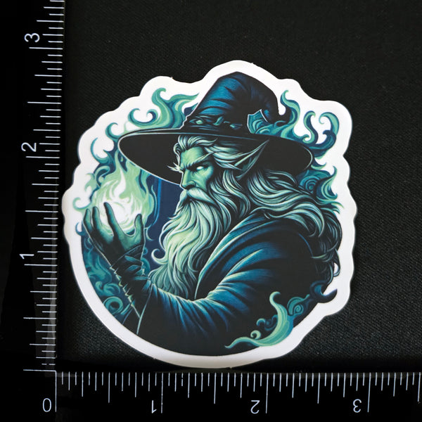 Wizard Sticker - Magical Fantasy Vinyl Sticker - DnD Character Decal