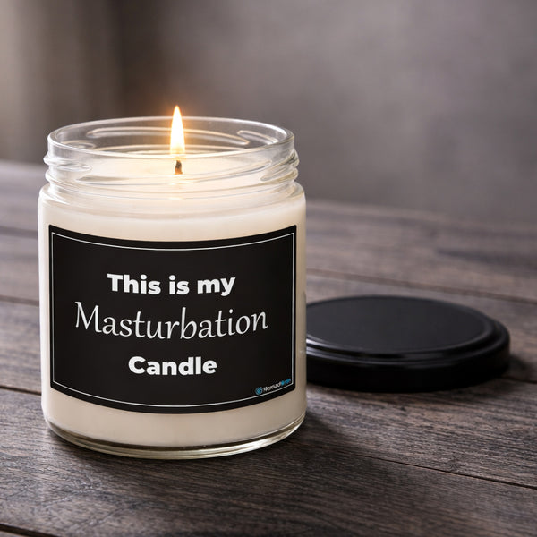 Funny Soy Candle 9oz - NSFW Adult Humor Gift for Friend - Inappropriate Gag Gift - Explicit Self Care