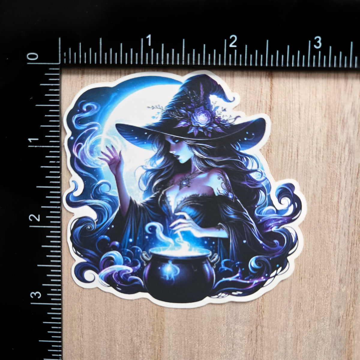 Dark Witch Sticker - Cauldron Magic Decal - Gothic Witch Vinyl - Witchy Aesthetic Art