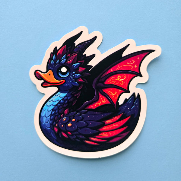 DarkWing Drake Vinyl Sticker - Mystical Dragon Duck Fantasy Decal
