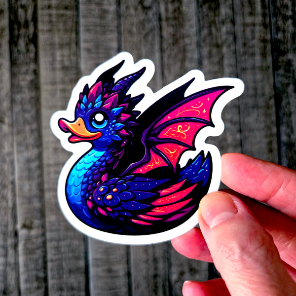 DarkWing Drake Vinyl Sticker - Mystical Dragon Duck Fantasy Decal