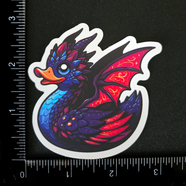 DarkWing Drake Vinyl Sticker - Mystical Dragon Duck Fantasy Decal