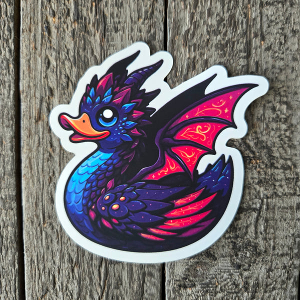 DarkWing Drake Vinyl Sticker - Mystical Dragon Duck Fantasy Decal