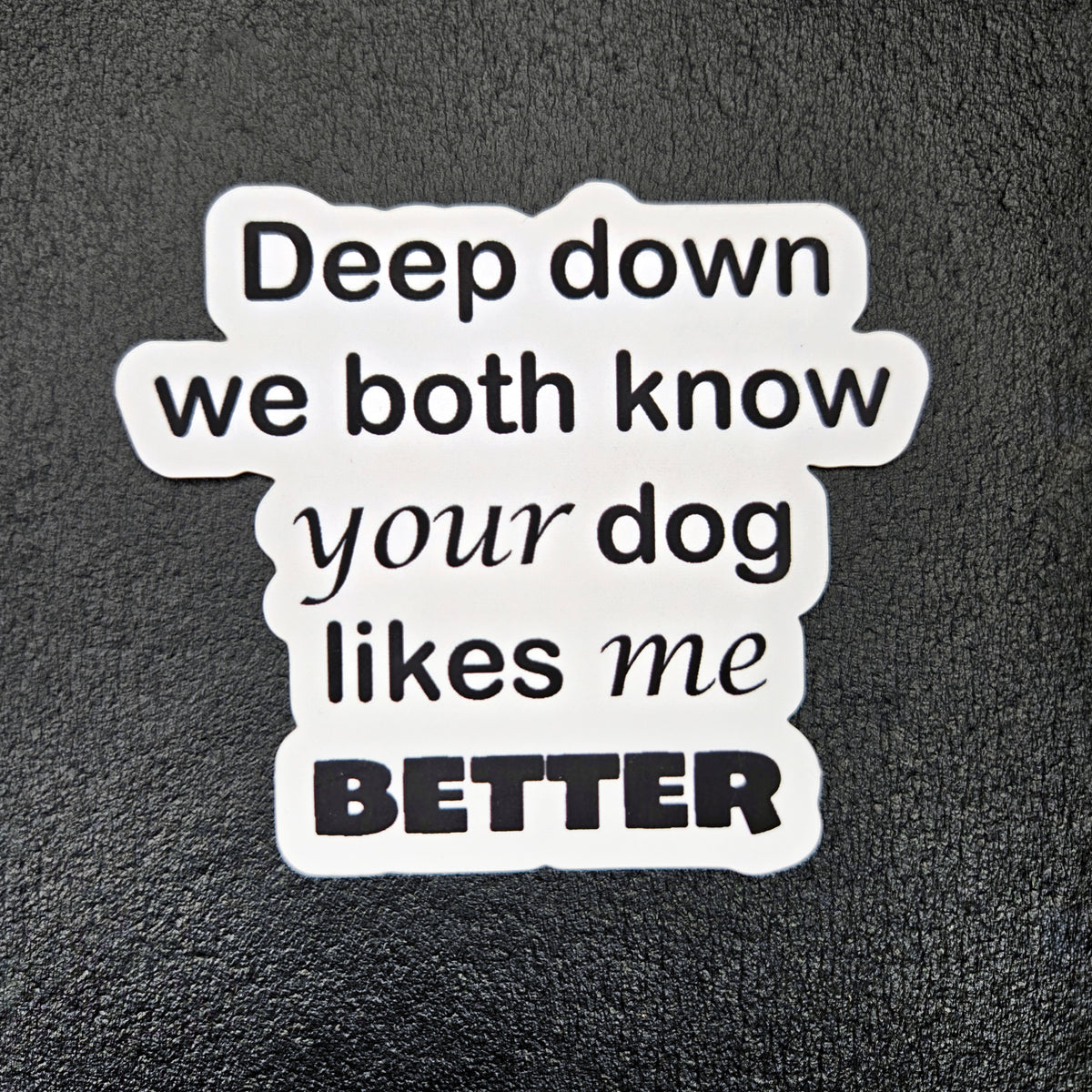 Funny Dog Sticker - Dog Lover Gift - Sarcastic Pet Waterproof Vinyl Decal - Gift for Dog Mom Dog Dad