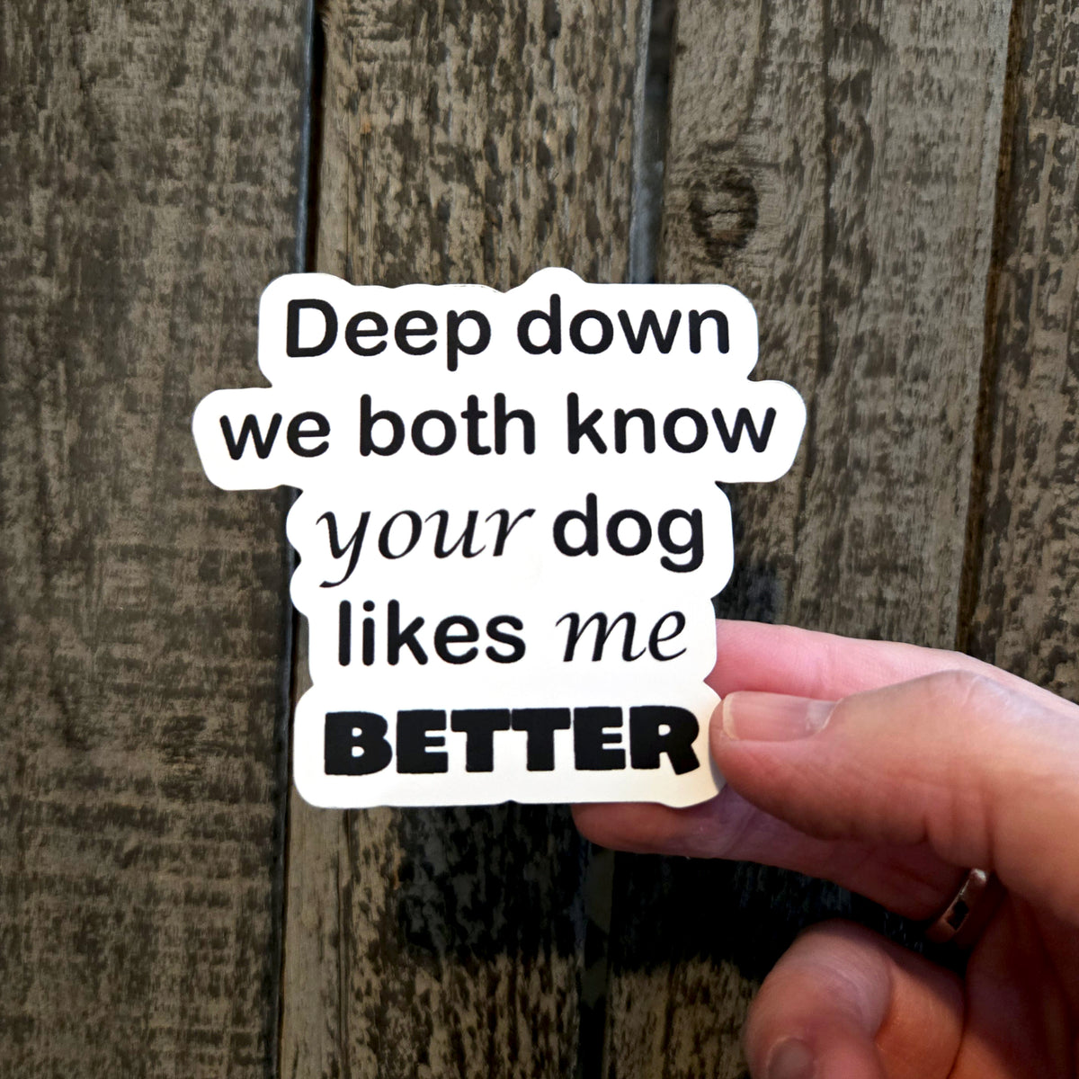 Funny Dog Sticker - Dog Lover Gift - Sarcastic Pet Waterproof Vinyl Decal - Gift for Dog Mom Dog Dad