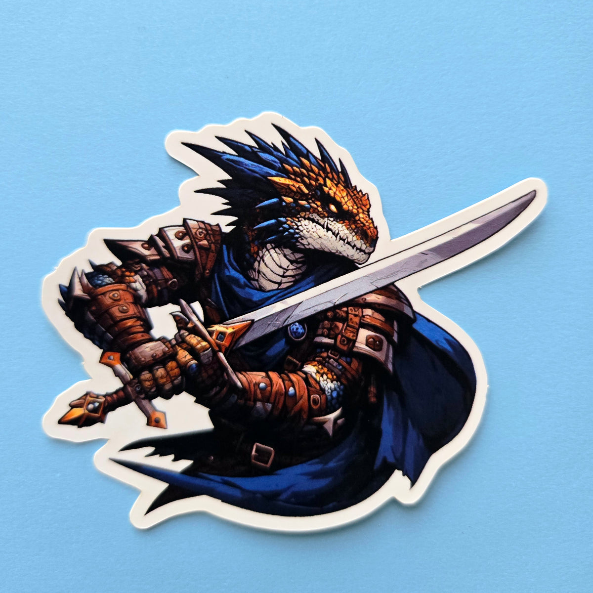Dragonborn Vinyl Sticker - Fantasy Dragon Knight Vinyl Decal