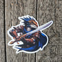 Dragonborn Vinyl Sticker - Fantasy Dragon Knight Vinyl Decal
