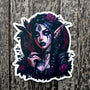 Gothic Fairy Vinyl Sticker - Dark Elf Fantasy Decal