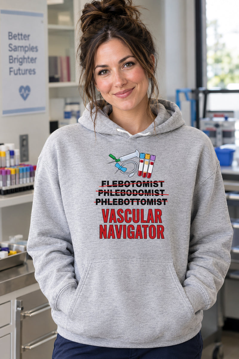 Funny Phlebotomist Hoodie, Phlebotomy Sweatshirt, Lab Tech Gift