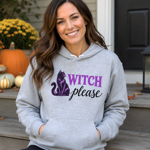 Witch Please Hoodie - Funny Cat Sweatshirt - Halloween gift