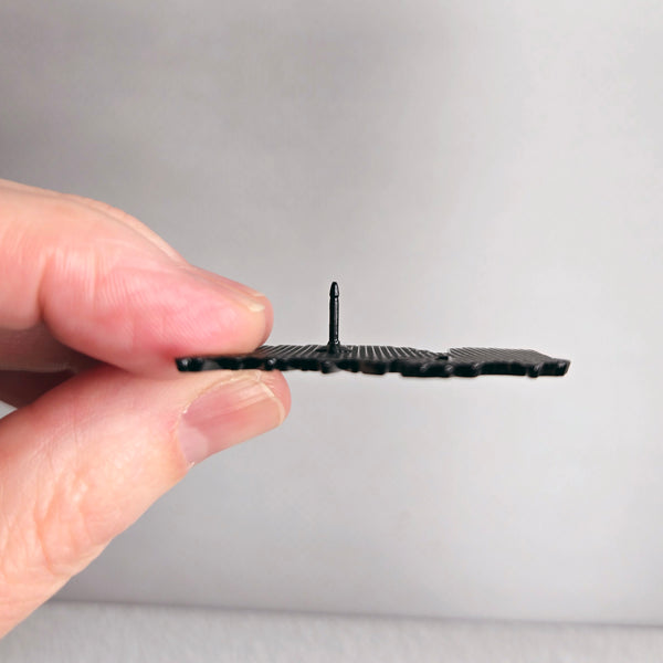 Anxious Cat Enamel Pin - Funny Anxiety Pin Cat Lover Gift - Its Fine I'm Fine Everything's Fine Lapel Pin