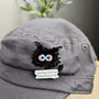 Anxious Cat Enamel Pin - Funny Anxiety Pin Cat Lover Gift - Its Fine I'm Fine Everything's Fine Lapel Pin