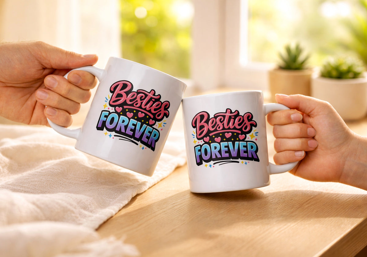 Best Friend Mug - BFF Gift - Friendship Mug - Birthday Gift for Her - Bestie Gift - Besties Forever