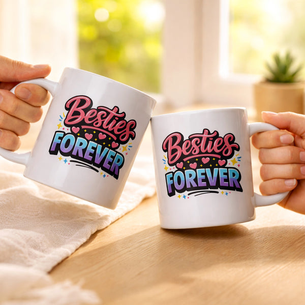 Best Friend Mug - BFF Gift - Friendship Mug - Birthday Gift for Her - Bestie Gift - Besties Forever