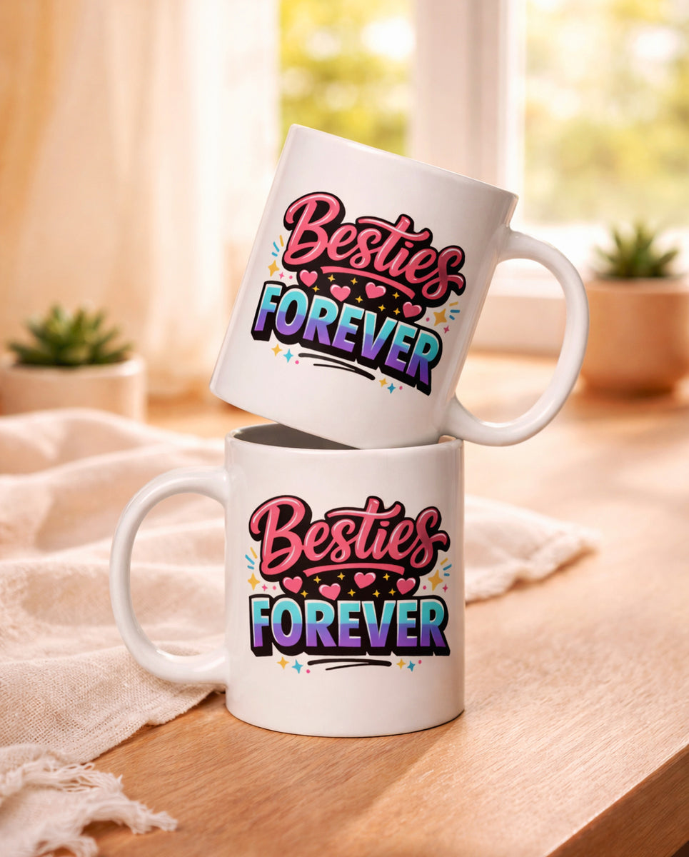 Best Friend Mug - BFF Gift - Friendship Mug - Birthday Gift for Her - Bestie Gift - Besties Forever