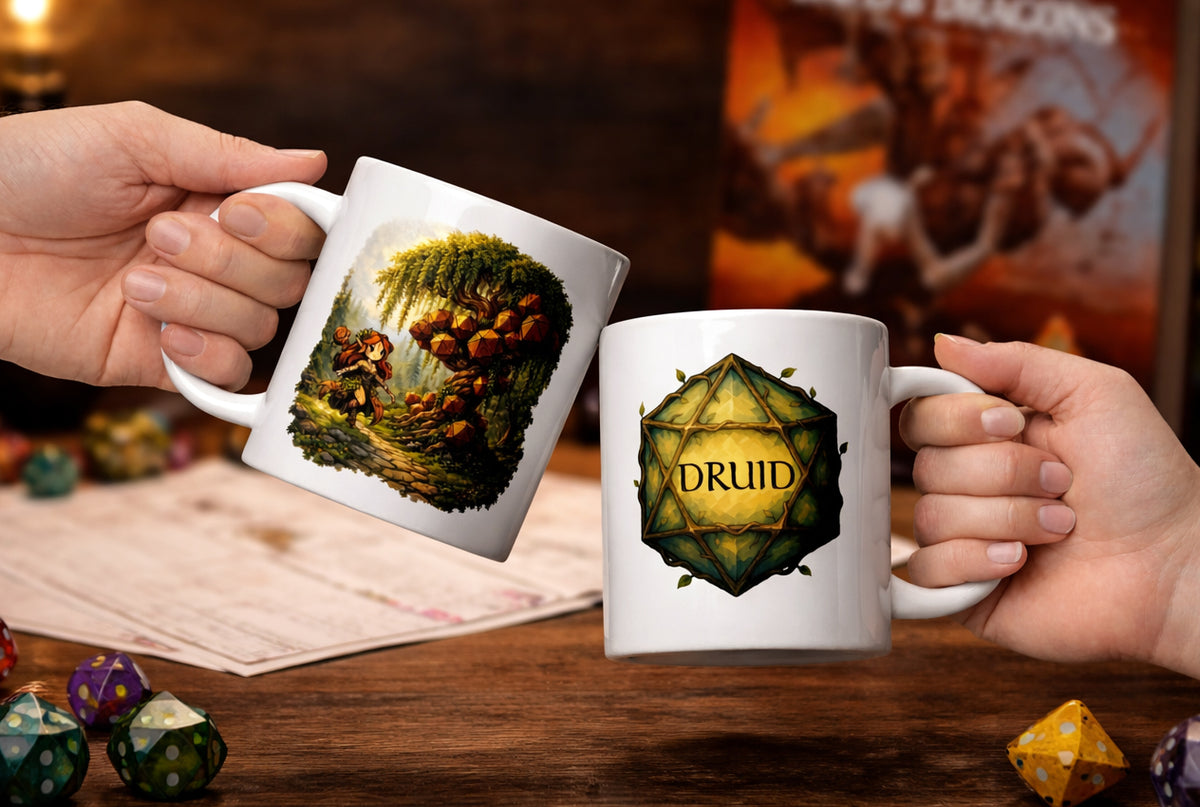 Druid Class DND Coffee Mug - Dungeons and Dragons Gift - Tabletop Gaming Mug - RPG Gift - Fantasy Class Mug