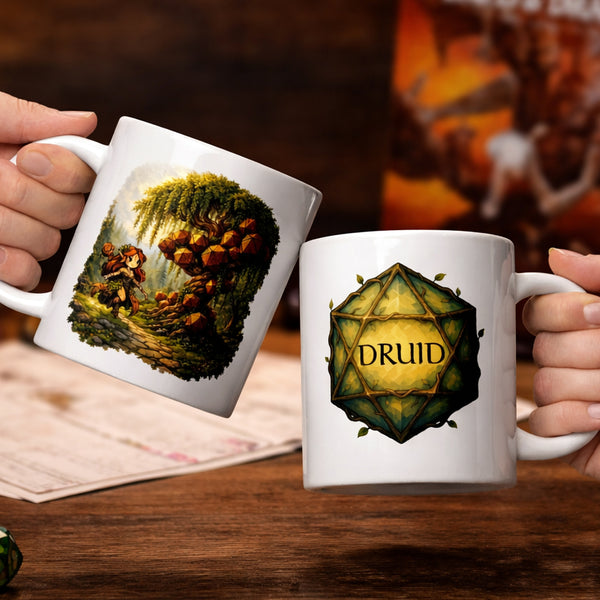 Druid Class DND Coffee Mug - Dungeons and Dragons Gift - Tabletop Gaming Mug - RPG Gift - Fantasy Class Mug