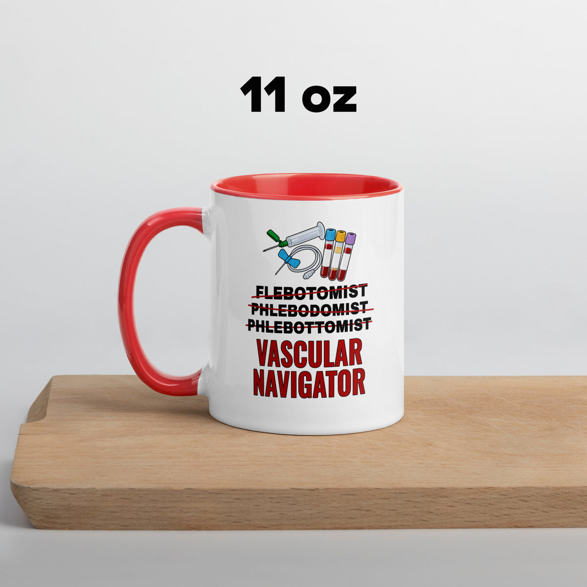 Phlebotomist Ceramic Mug, Funny Vascular Navigator Coffee Cup