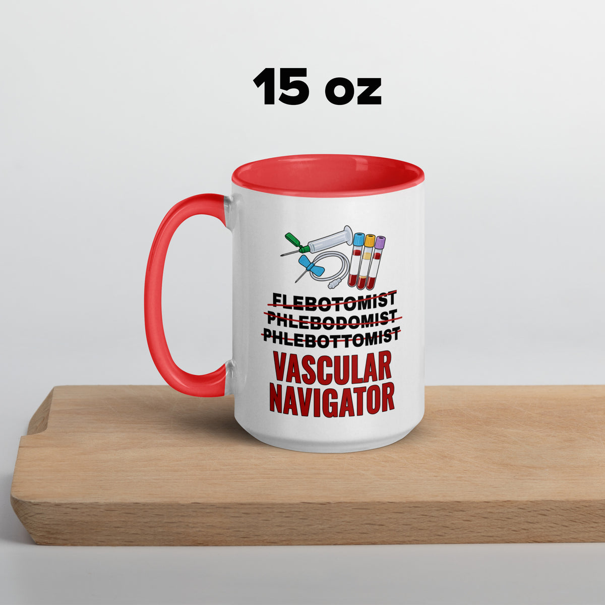Phlebotomist Ceramic Mug, Funny Vascular Navigator Coffee Cup