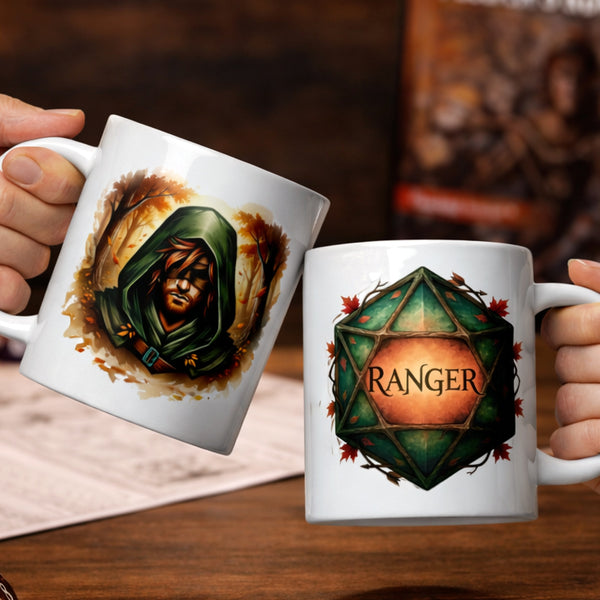 Ranger DND Mug - Dungeons and Dragons Gift - Ranger Class Coffee Mug - Tabletop Gaming Gift - RPG Fantasy Mug