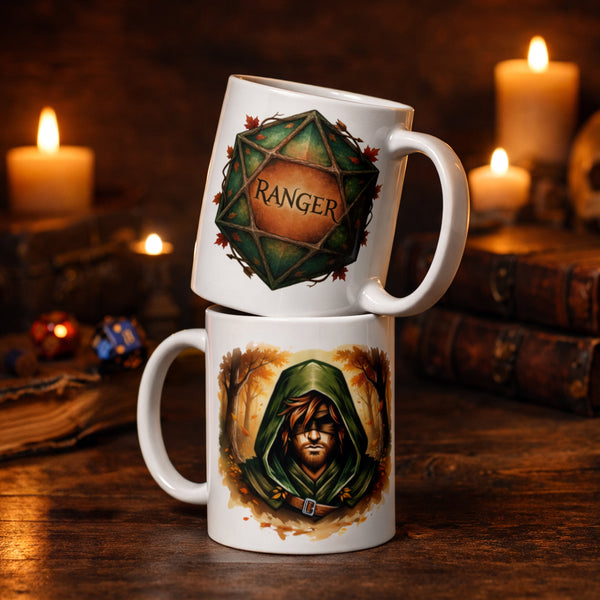 Ranger DND Mug - Dungeons and Dragons Gift - Ranger Class Coffee Mug - Tabletop Gaming Gift - RPG Fantasy Mug