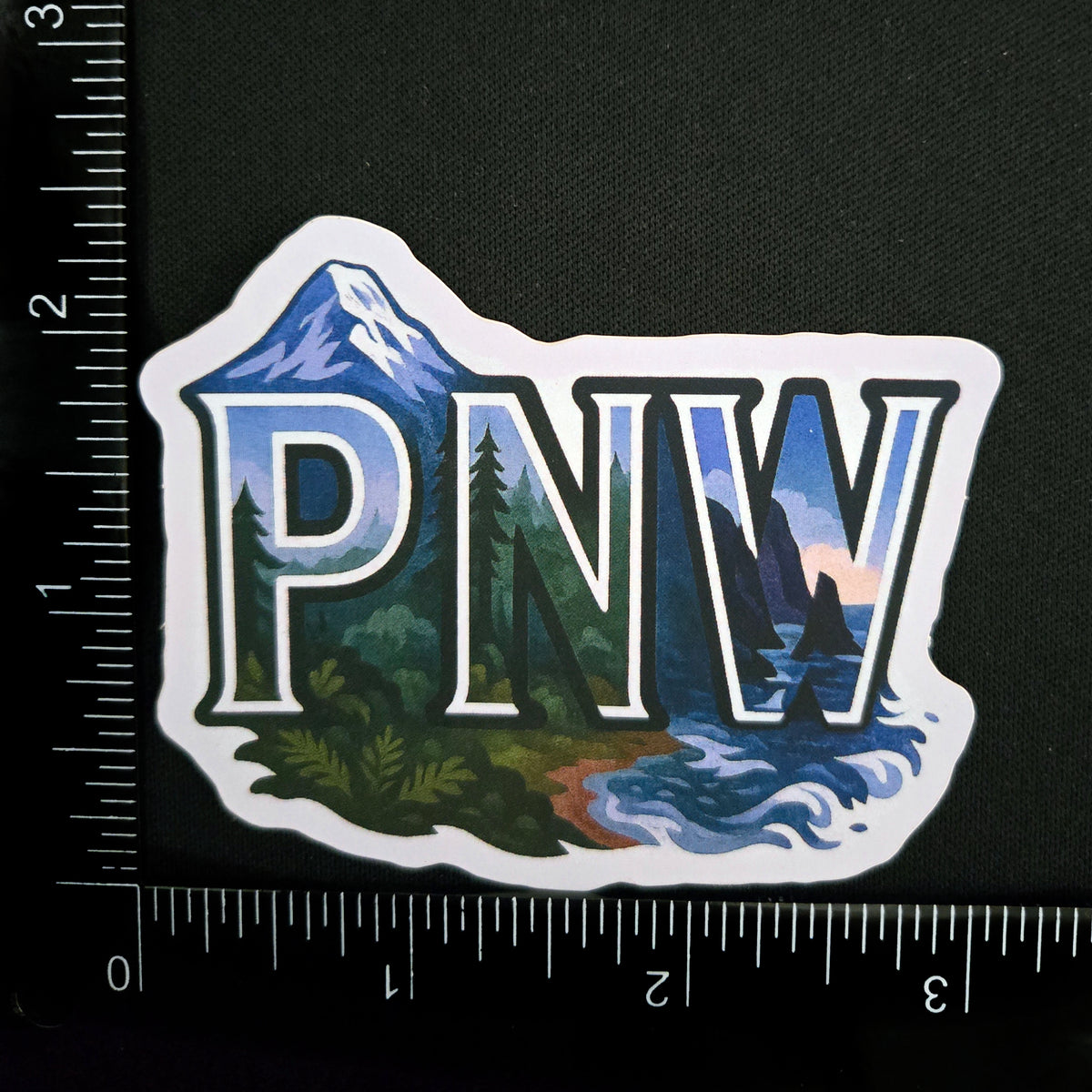 Pacific Northwest Nature Vinyl Sticker - PNW Scenic Decal