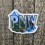 Pacific Northwest Nature Vinyl Sticker - PNW Scenic Decal
