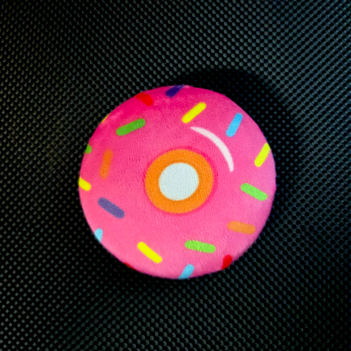 Plush Pin - Kawaii Pink Donut - Squishy Fidget Pin - 3D Dessert Food Pin - Backpack Lapel - Foodie Gift