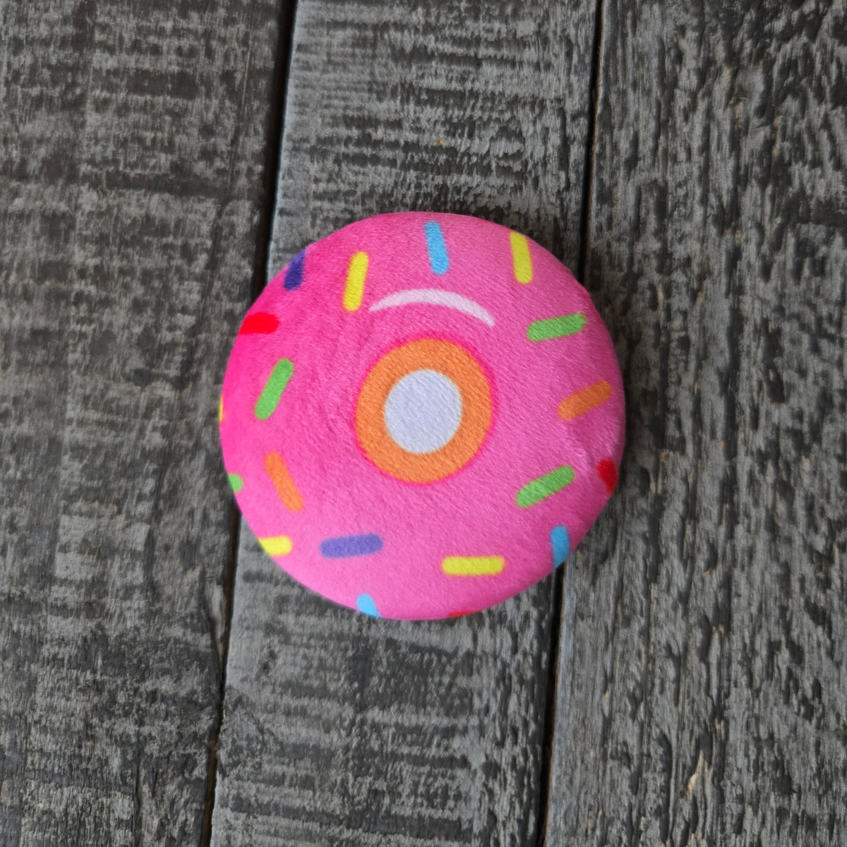 Plush Pin - Kawaii Pink Donut - Squishy Fidget Pin - 3D Dessert Food Pin - Backpack Lapel - Foodie Gift