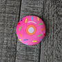 Plush Pin - Kawaii Pink Donut - Squishy Fidget Pin - 3D Dessert Food Pin - Backpack Lapel - Foodie Gift
