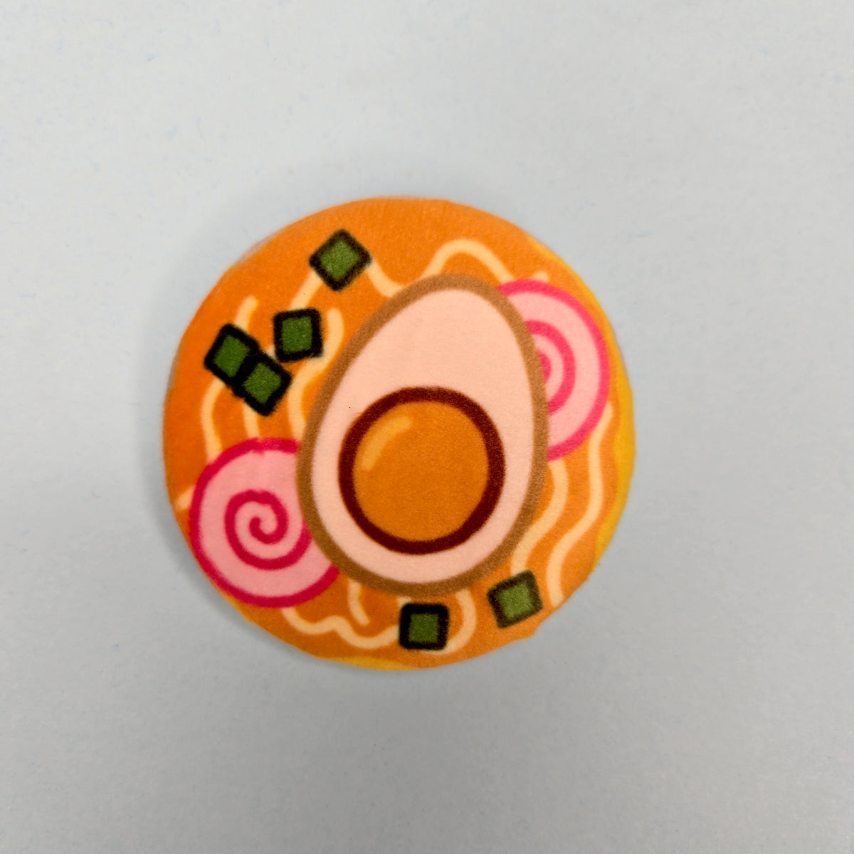 Plush Pin - Kawaii Ramen Bowl - Squishy Fidget Pin - 3D Japanese Food Pin - Backpack Lapel - Foodie Gift