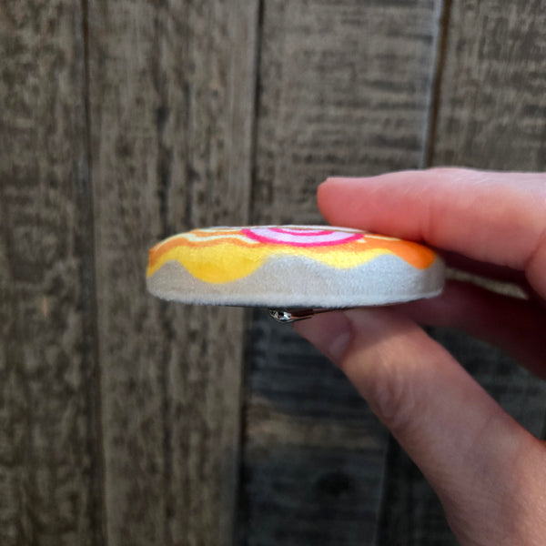 Plush Pin - Kawaii Ramen Bowl - Squishy Fidget Pin - 3D Japanese Food Pin - Backpack Lapel - Foodie Gift