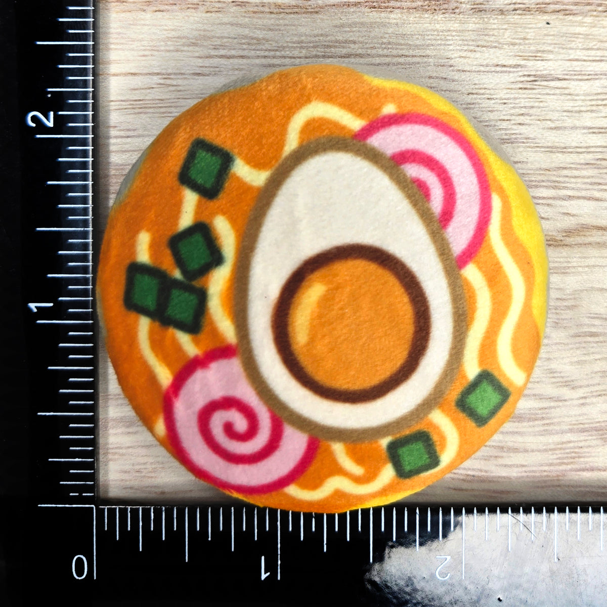 Plush Pin - Kawaii Ramen Bowl - Squishy Fidget Pin - 3D Japanese Food Pin - Backpack Lapel - Foodie Gift