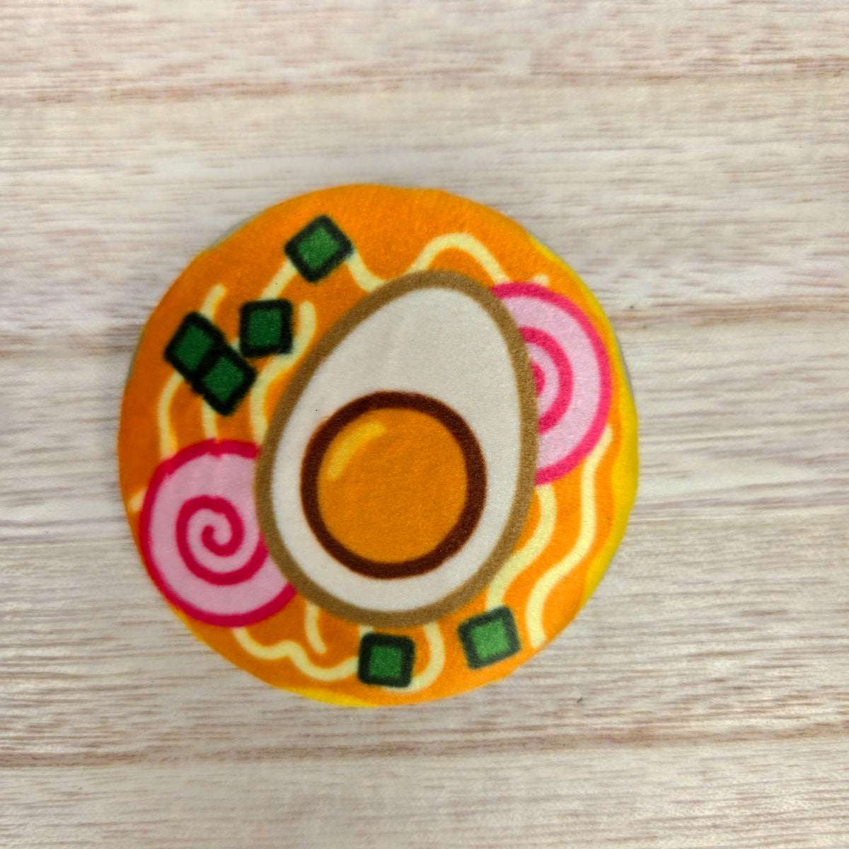 Plush Pin - Kawaii Ramen Bowl - Squishy Fidget Pin - 3D Japanese Food Pin - Backpack Lapel - Foodie Gift