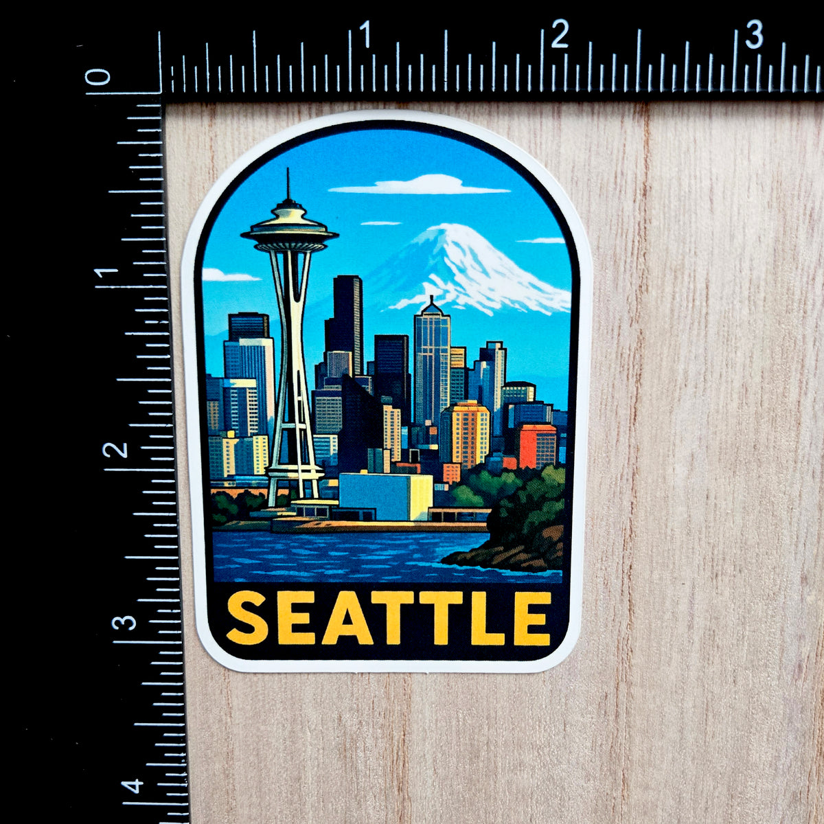 Seattle Washington Sticker - City Skyline Vinyl Decal - PNW - Waterproof