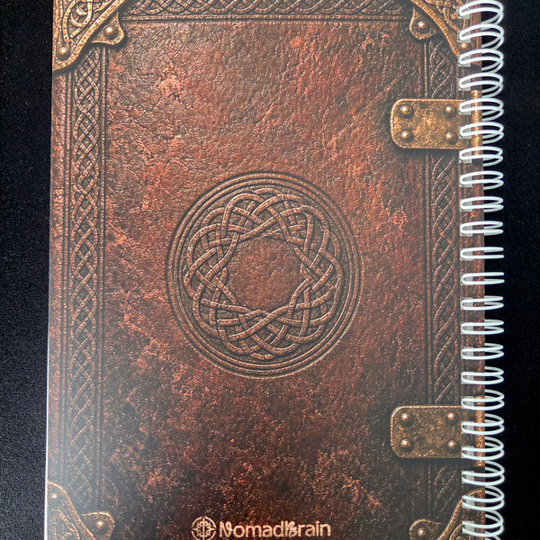 Reusable A5 Sticker Book, Antique Celtic Knot Grimoire Album, 100 Pages