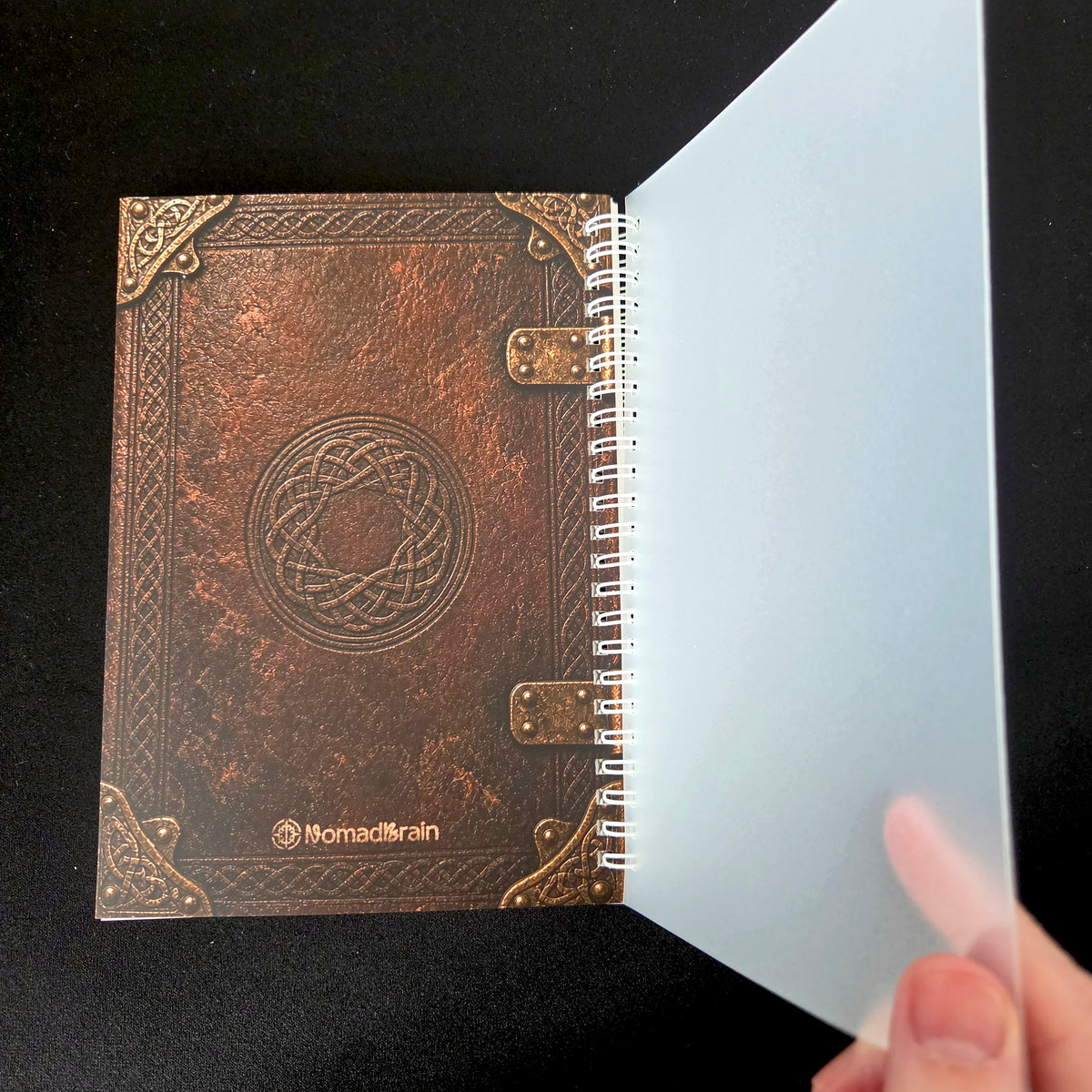 Reusable A5 Sticker Book, Antique Celtic Knot Grimoire Album, 100 Pages