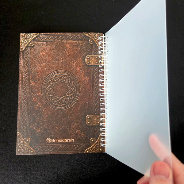 Reusable A5 Sticker Book, Antique Celtic Knot Grimoire Album, 100 Pages